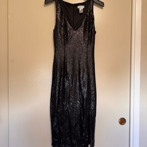 Jay Godfrey Black Sequin Dress